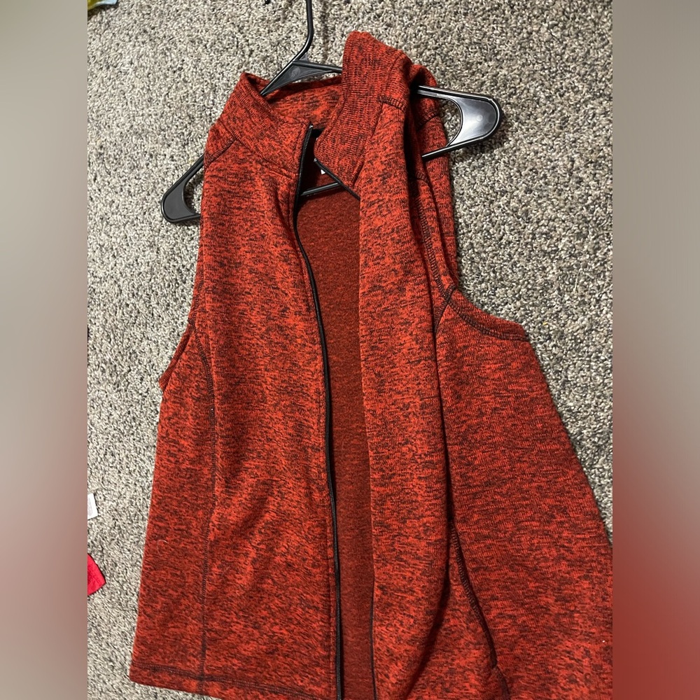 Red sweater vest